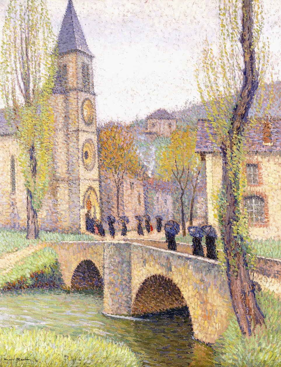 Messestunden ved Bastide du Vert, ca. 1920 af Henri Martin