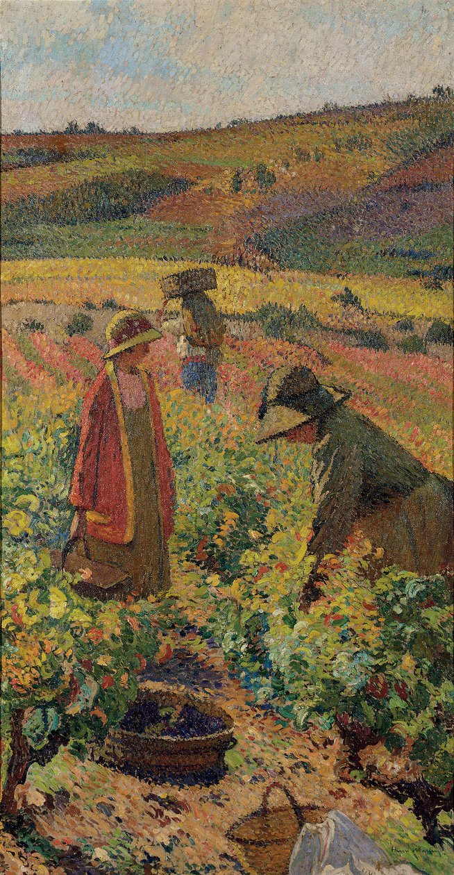 Plukningen; Forsamling, c.1925 af Henri Martin