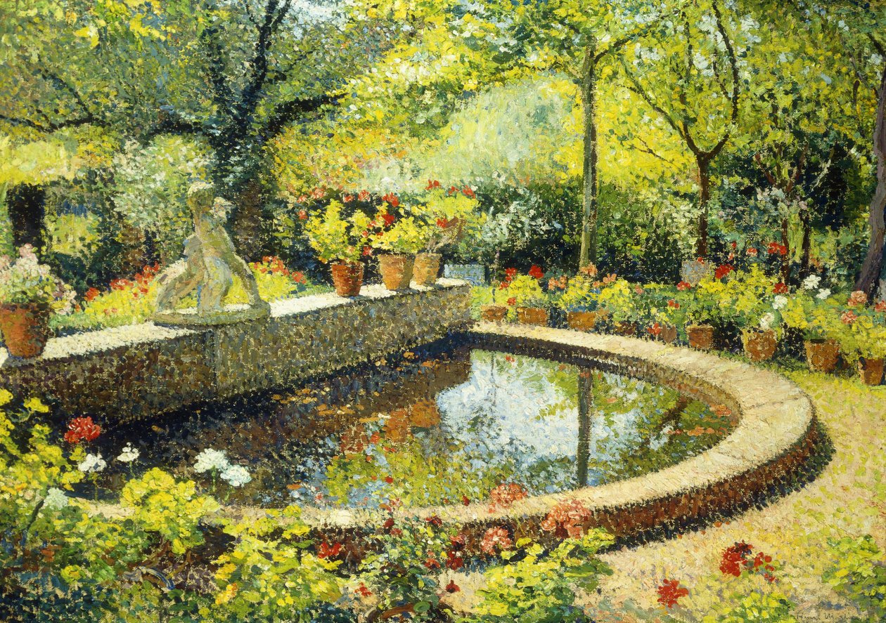 Dammen ved Marquayrol; Le Basin de Marquayrol, ca. 1930 af Henri Martin