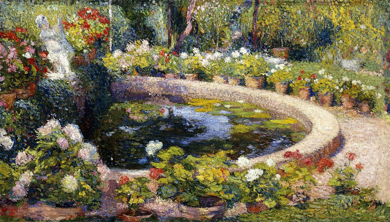 Dammen i Marquayrol; Le Bassin de Marquayrol, 1919 af Henri Martin