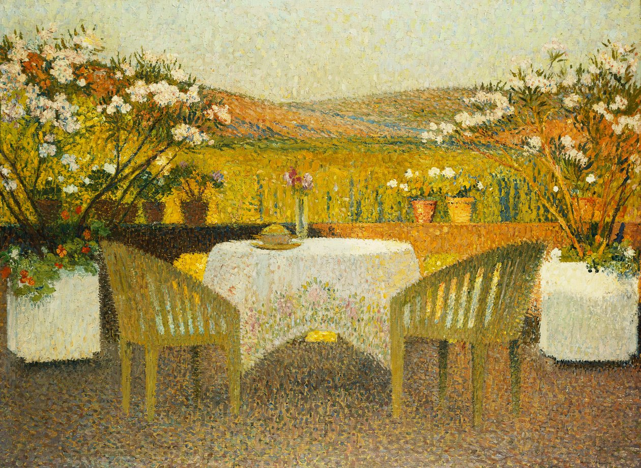 Terrassen ved Marquayrol; Le Terrasse de Marquayrol, 1920 af Henri Martin