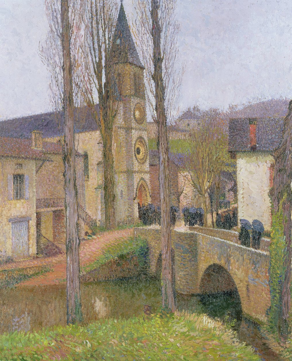 Time for Mass at Labastide du Vert af Henri Martin