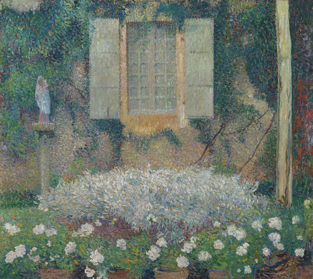 Vinduet i køkkenet i haven ved Marquayrol, ca. 1916 af Henri Martin