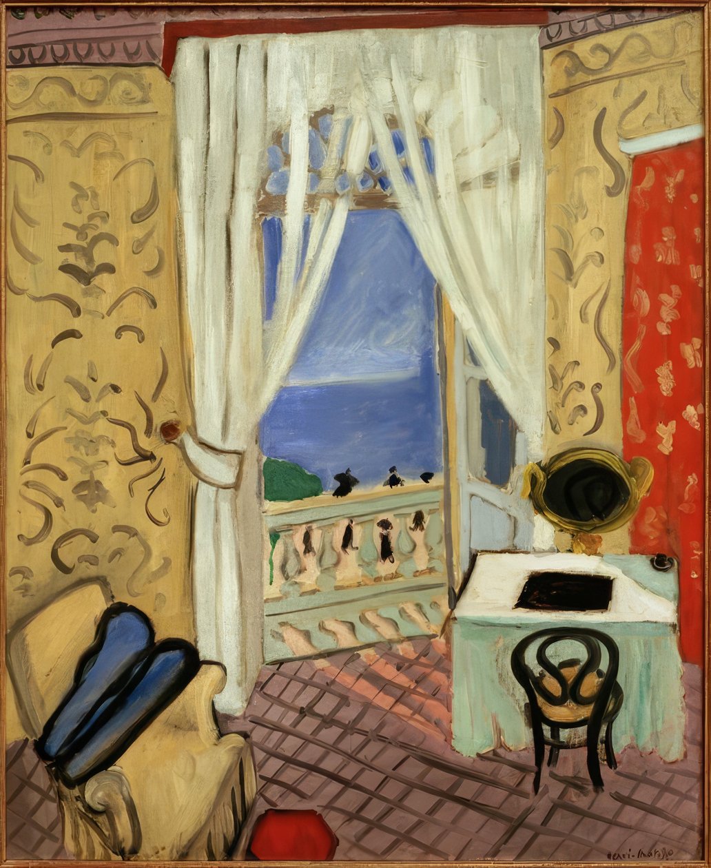 (Interiør med violinkasse af Henri Matisse