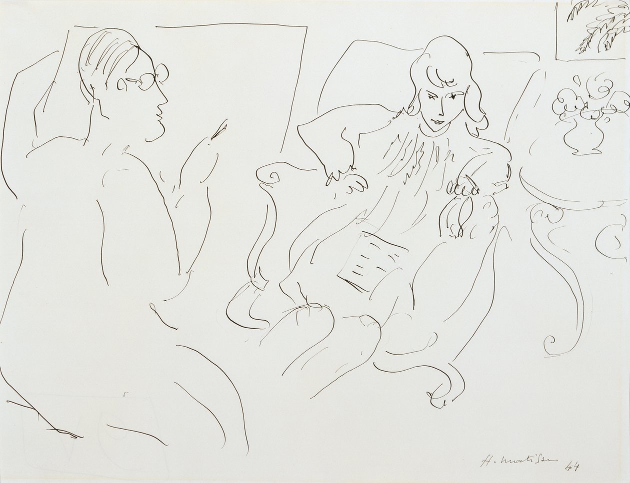Kunstner med model af Henri Matisse