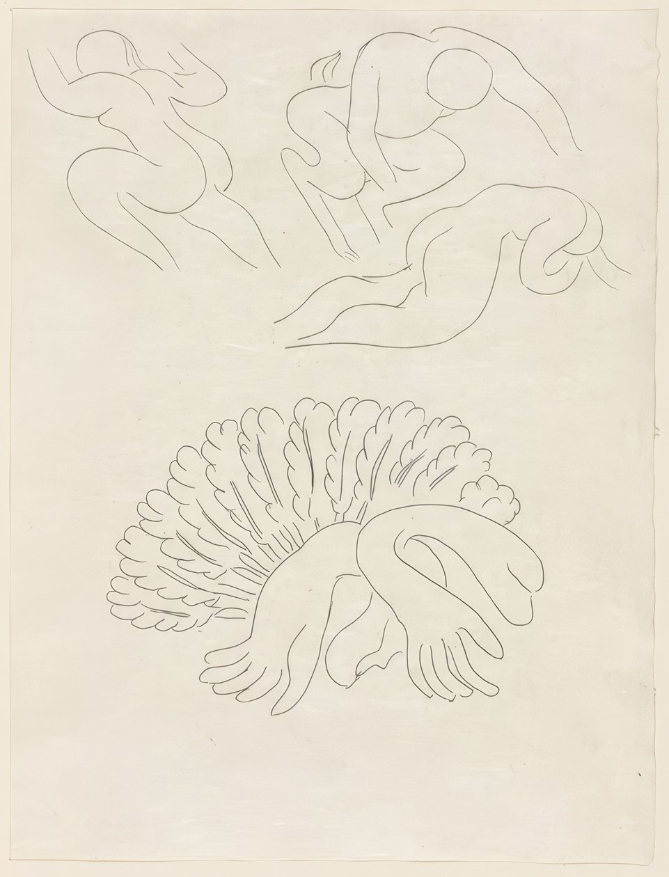 Autre Eventail, de Mademoiselle Mallarmé, planche 21 fra Poesies de Mallarmé af Henri Matisse