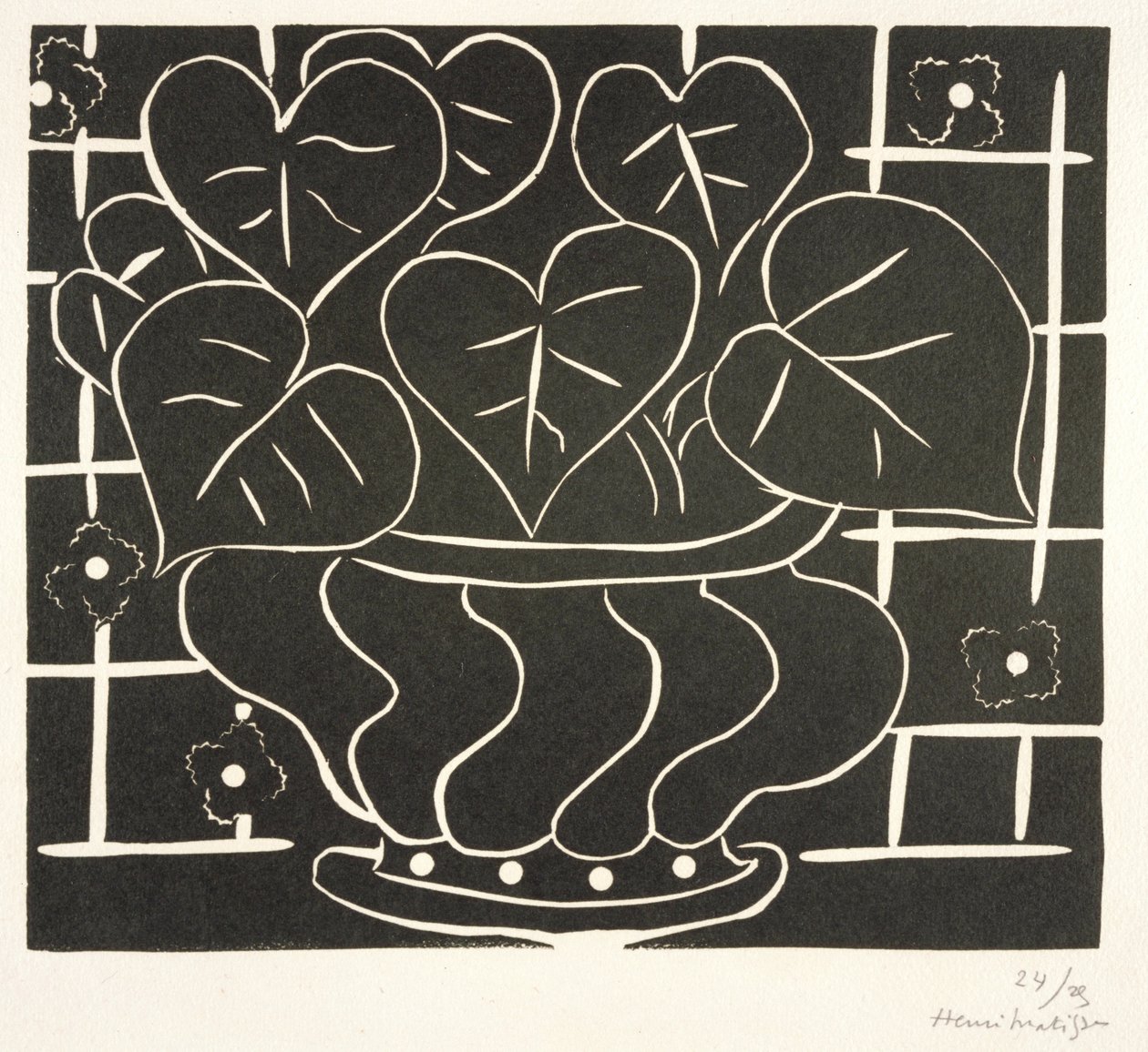 Skål med begonia I af Henri Matisse