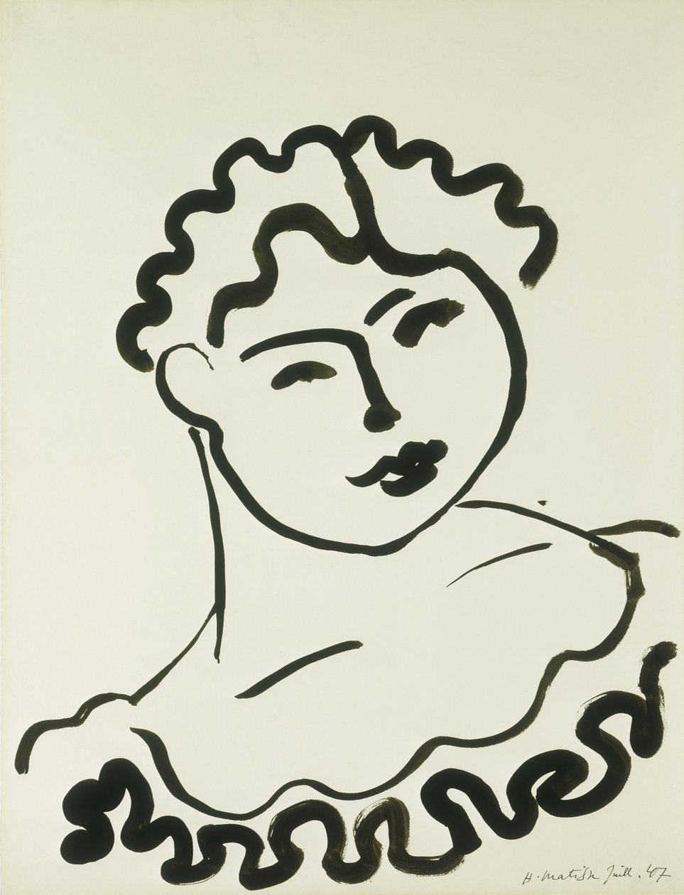 Busten af en kvinde (Tati) af Henri Matisse