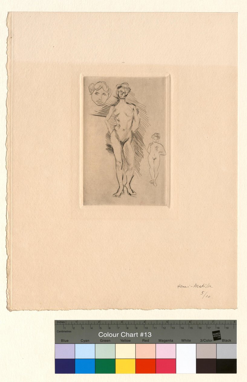 To nøgne, et hoved af Henri Matisse