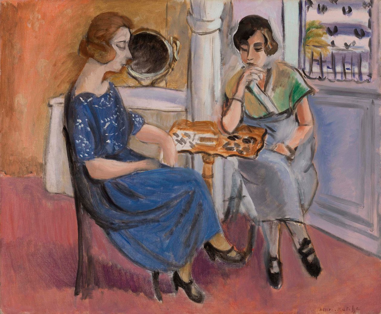 Dominospillere (Les Joueuses de dominos) af Henri Matisse
