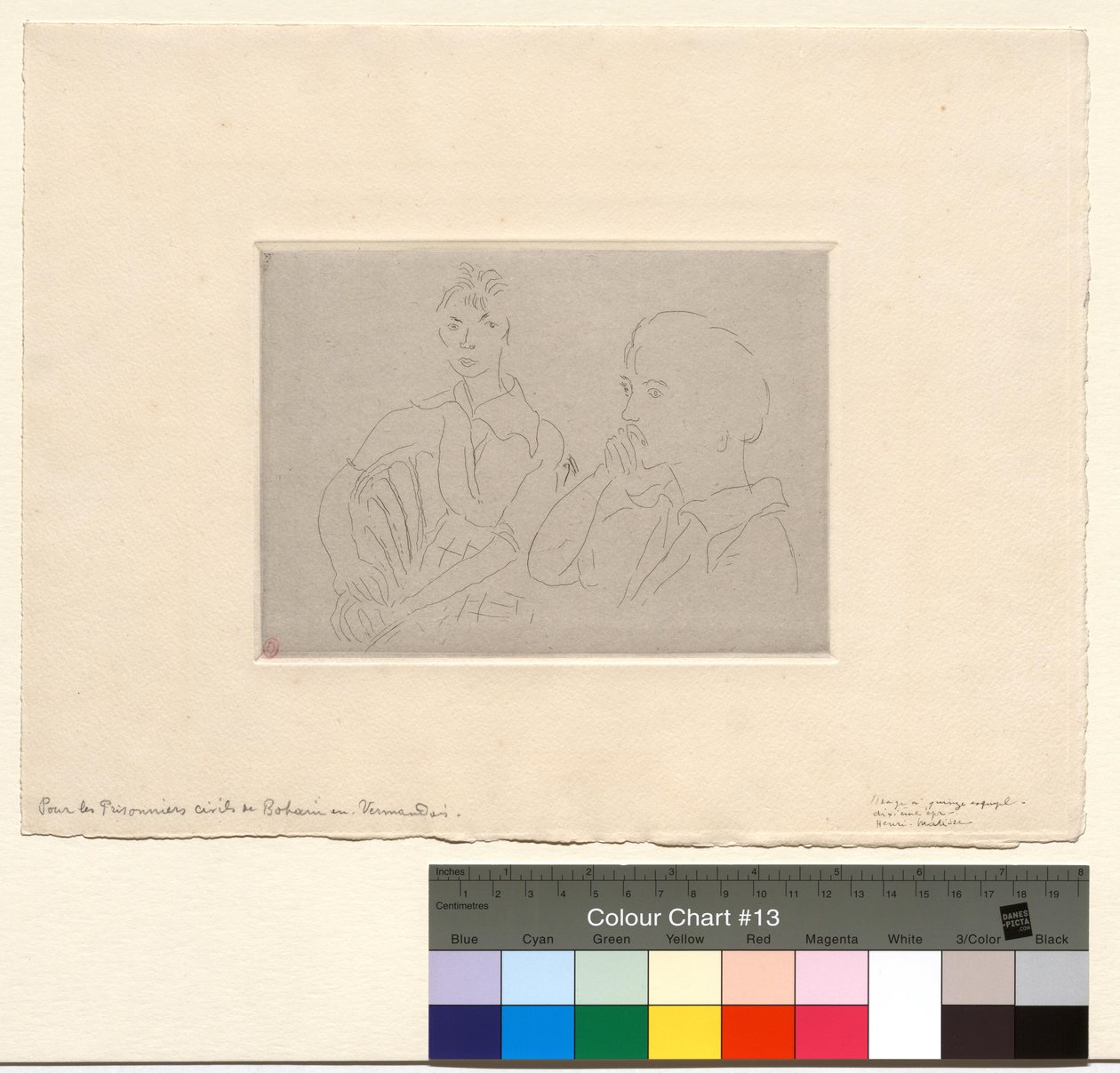 Dobbeltportræt af Josette Gris af Henri Matisse