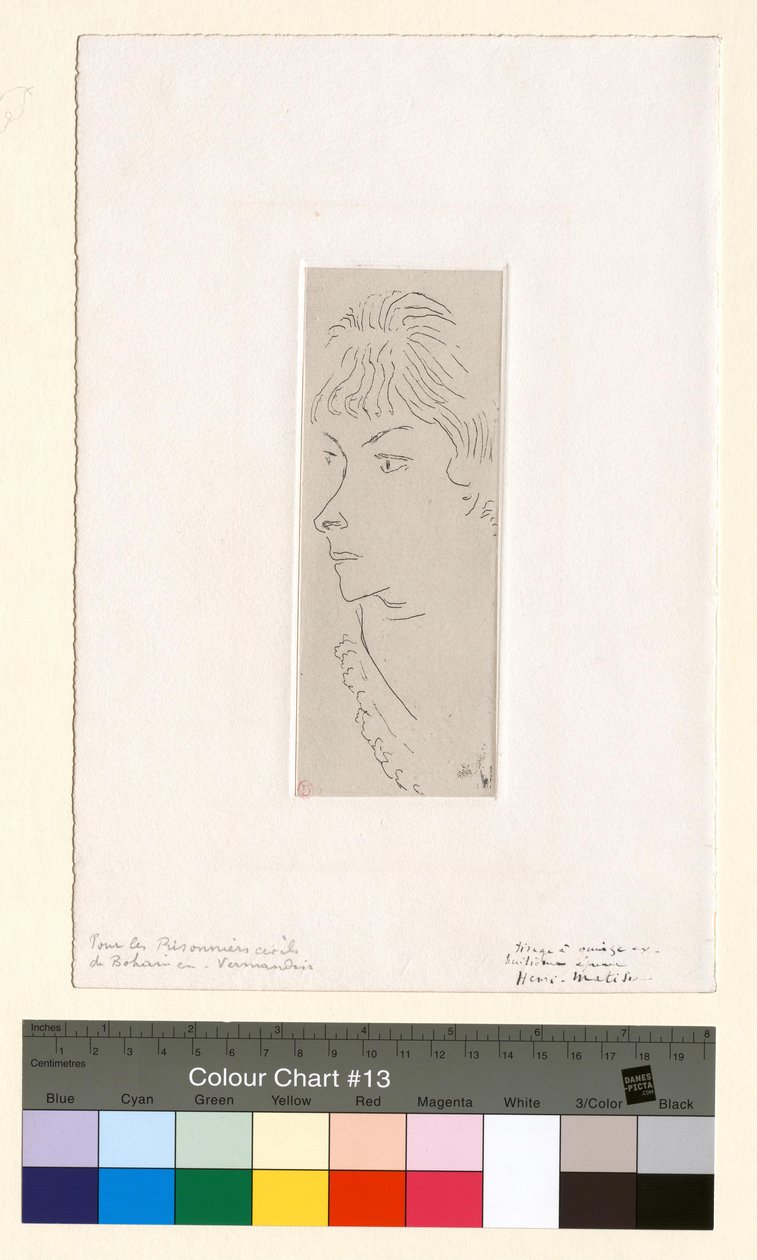 Fanny set i trekvart profil af Henri Matisse