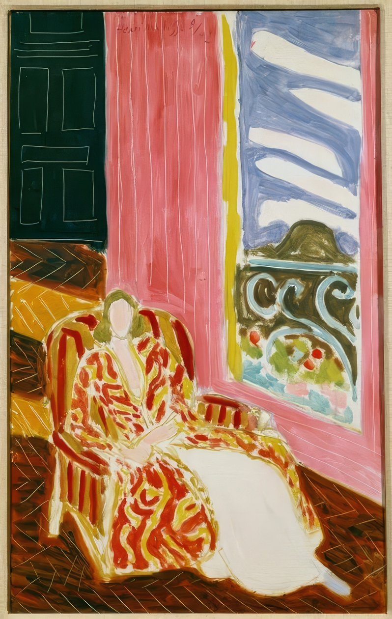 Kvinden ved vinduet eller Den sorte dør af Henri Matisse