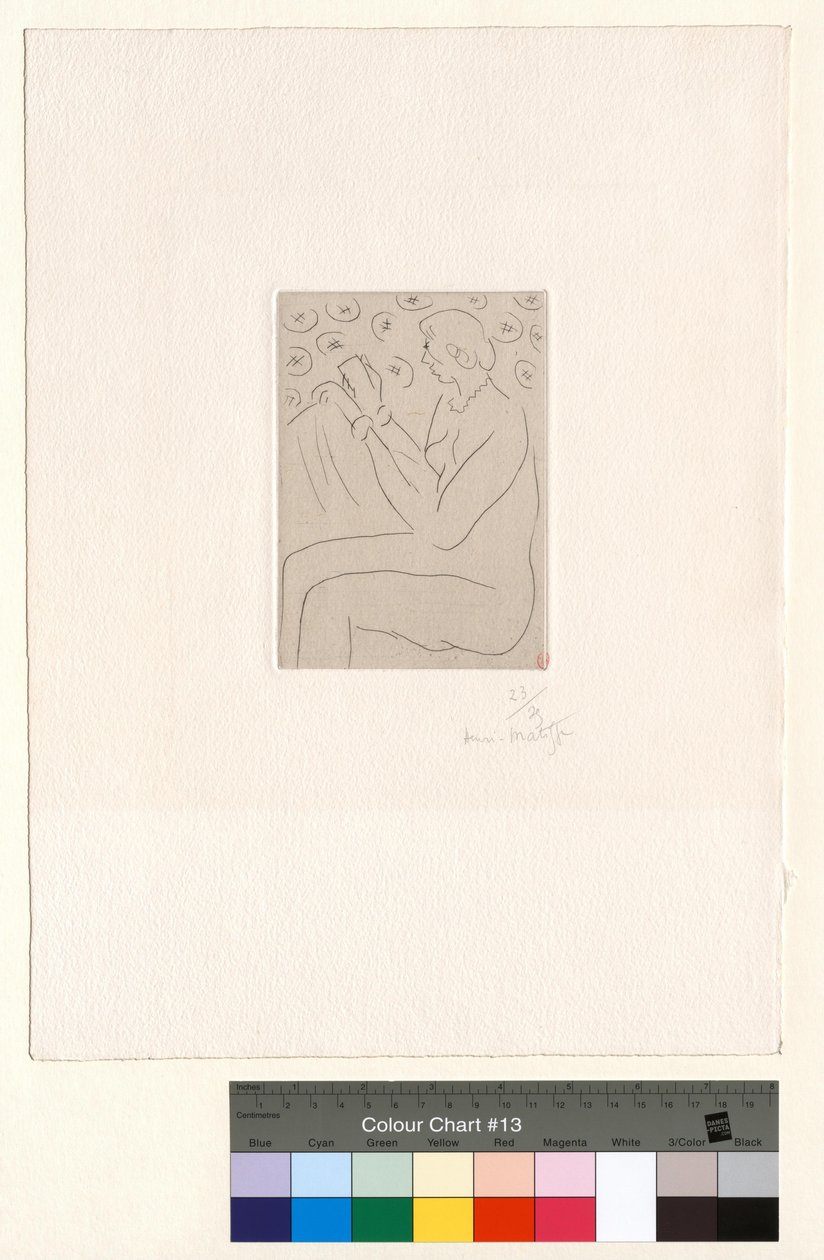 Figur, der læser af Henri Matisse