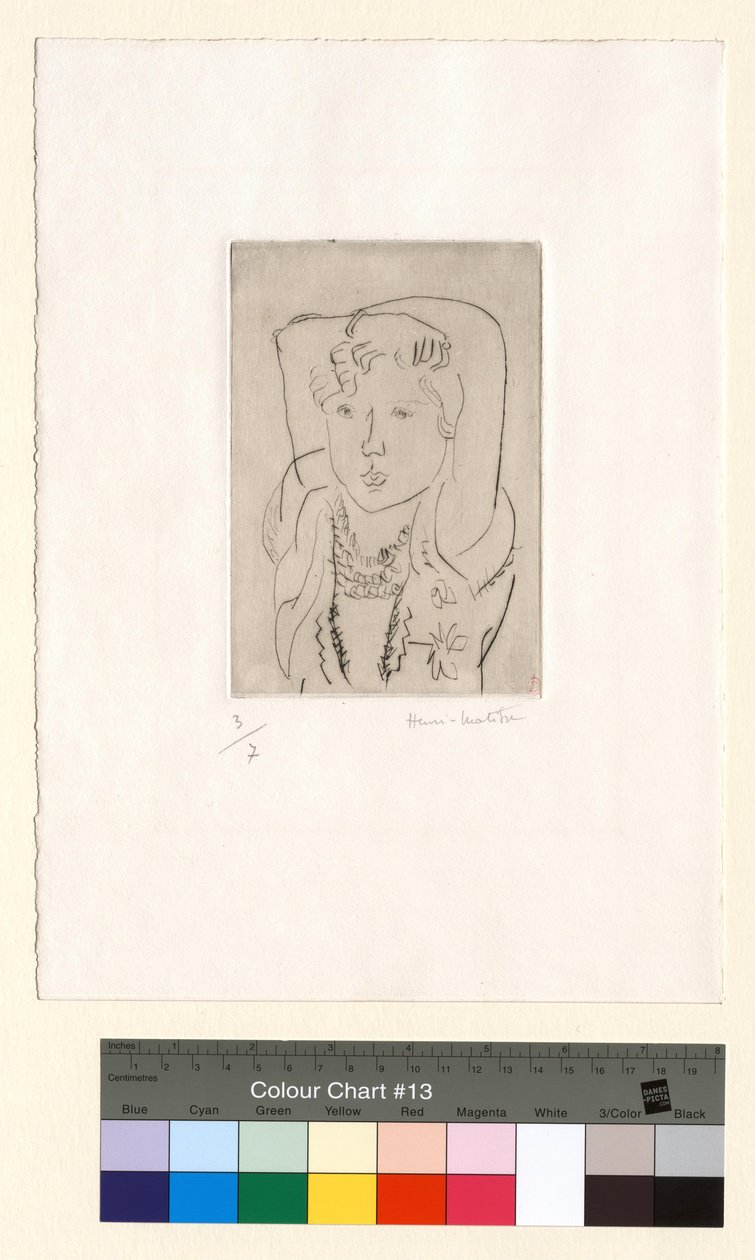 Lille pige med armene over hovedet af Henri Matisse