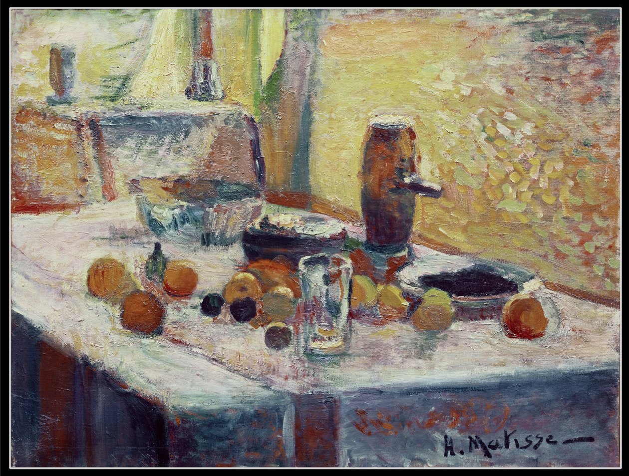 Første appelsinstilleben af Henri Matisse