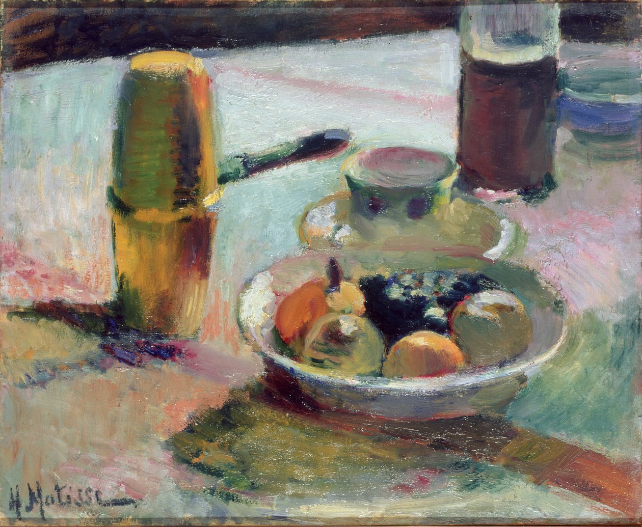 Frugt og kaffekande, ca. 1898 (olie på lærred) af Henri Matisse
