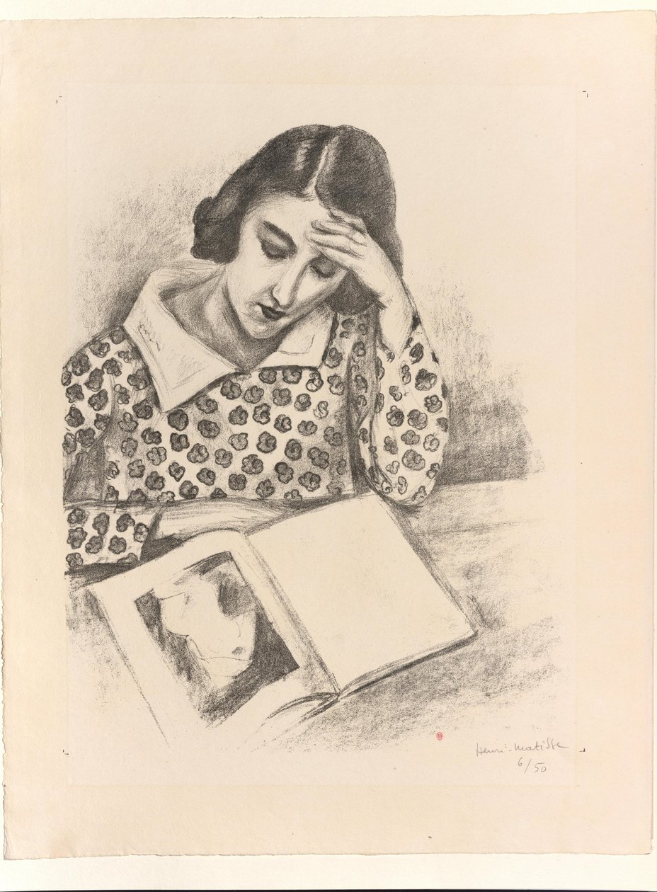 Stor læsende kvinde af Henri Matisse