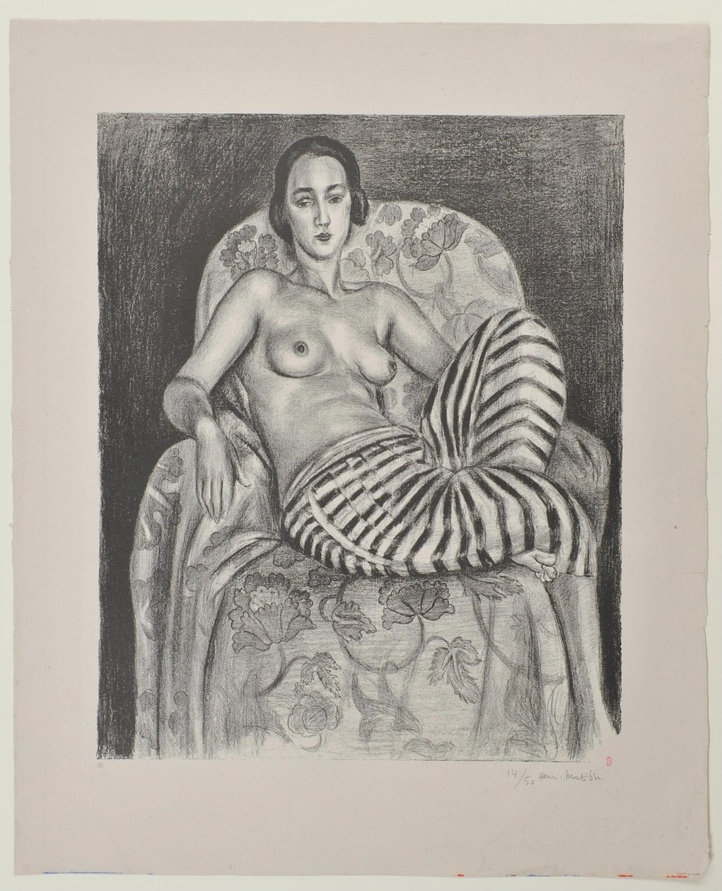 Stor odalisk i bayadèrebukser af Henri Matisse