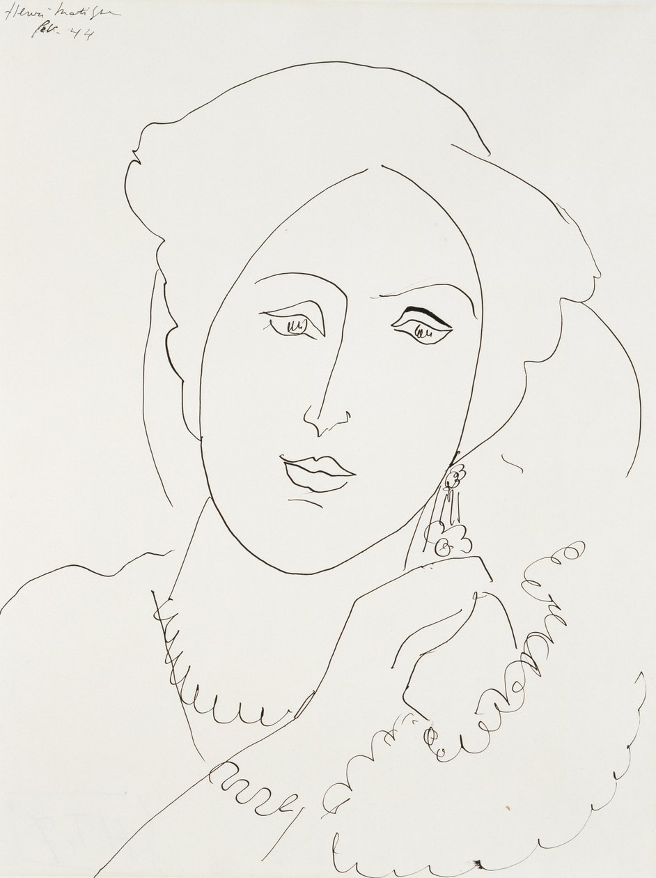 Hoved af Henri Matisse