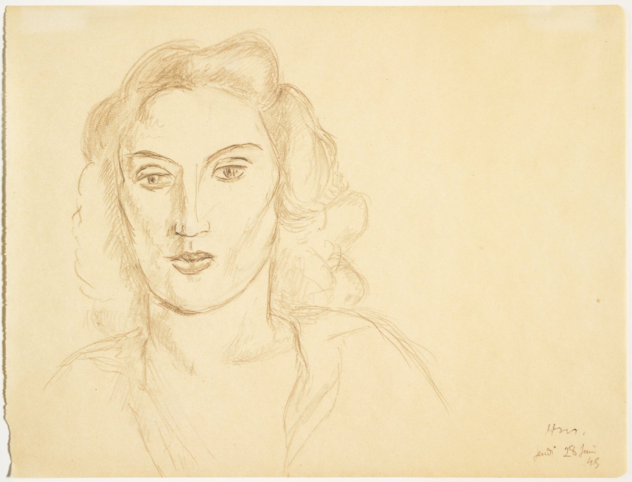 Hoved af en kvinde af Henri Matisse