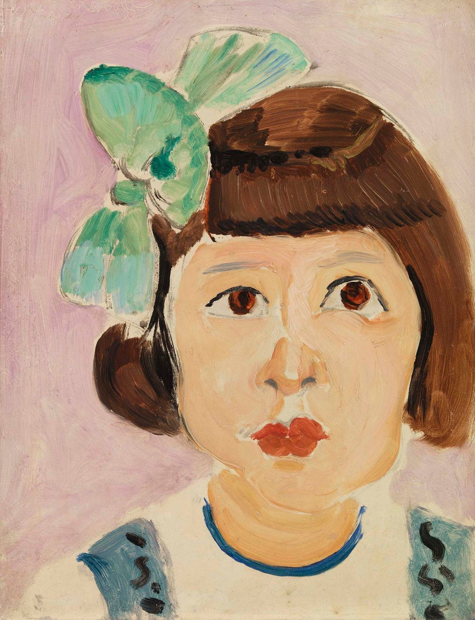 Hovedet af en ung pige (Tête de fillette) af Henri Matisse