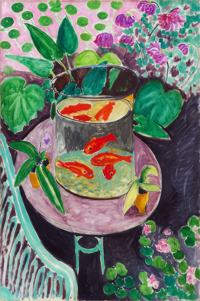 Henri Matisse, "Guldfisk" / Olie på lærred, 1912 af Henri Matisse