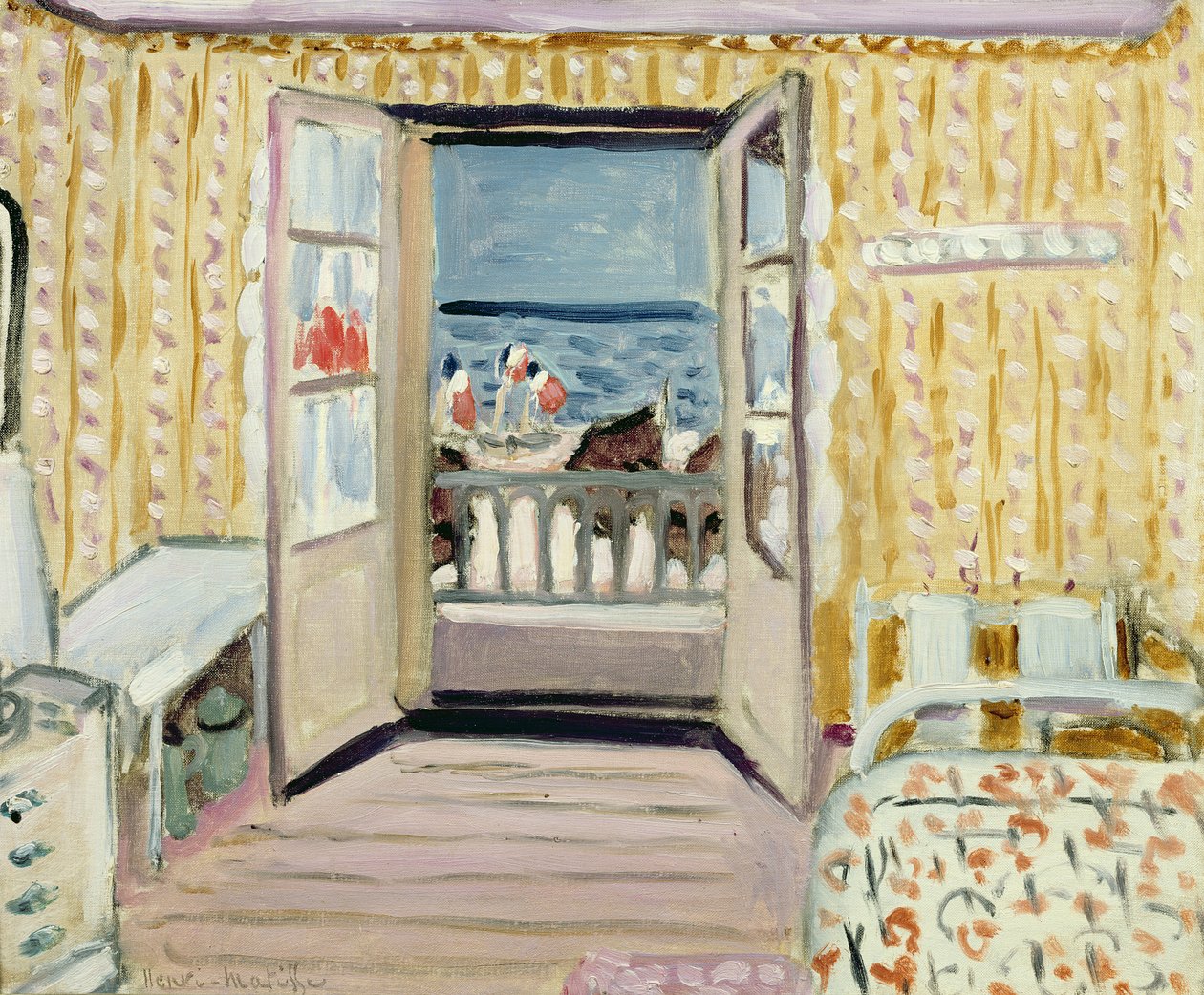 Interiør, 14. juli, Etretat af Henri Matisse