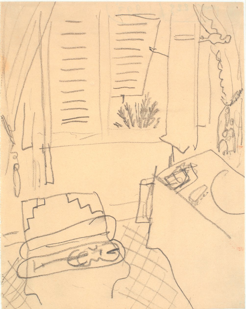 Interiør med en violin af Henri Matisse