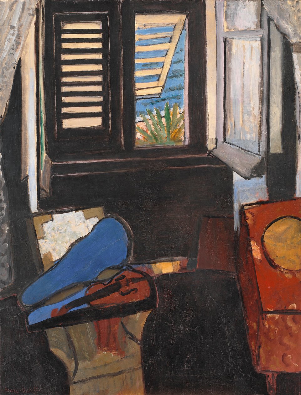 Interiør med en violin af Henri Matisse