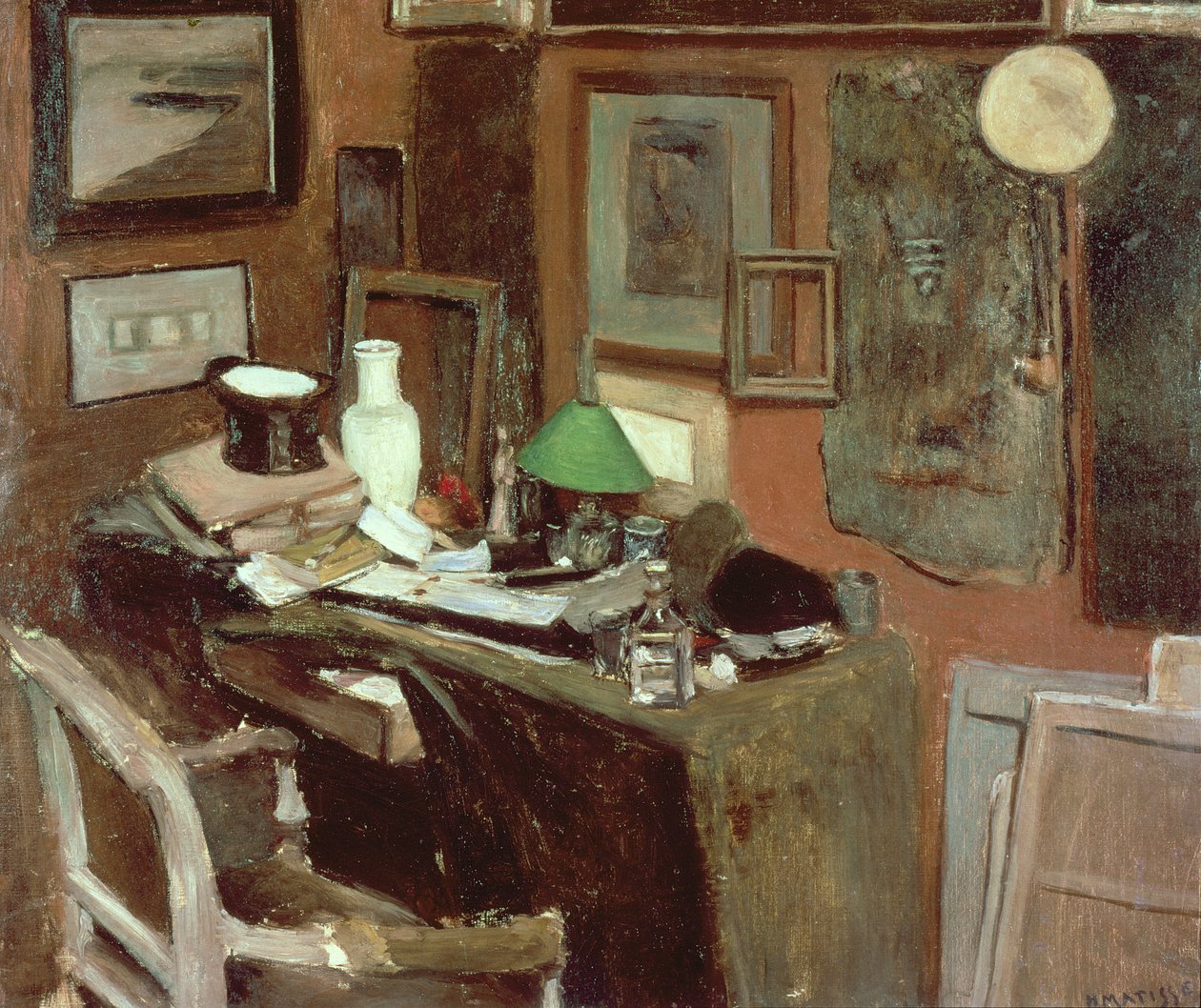 Interiør med høj hat af Henri Matisse