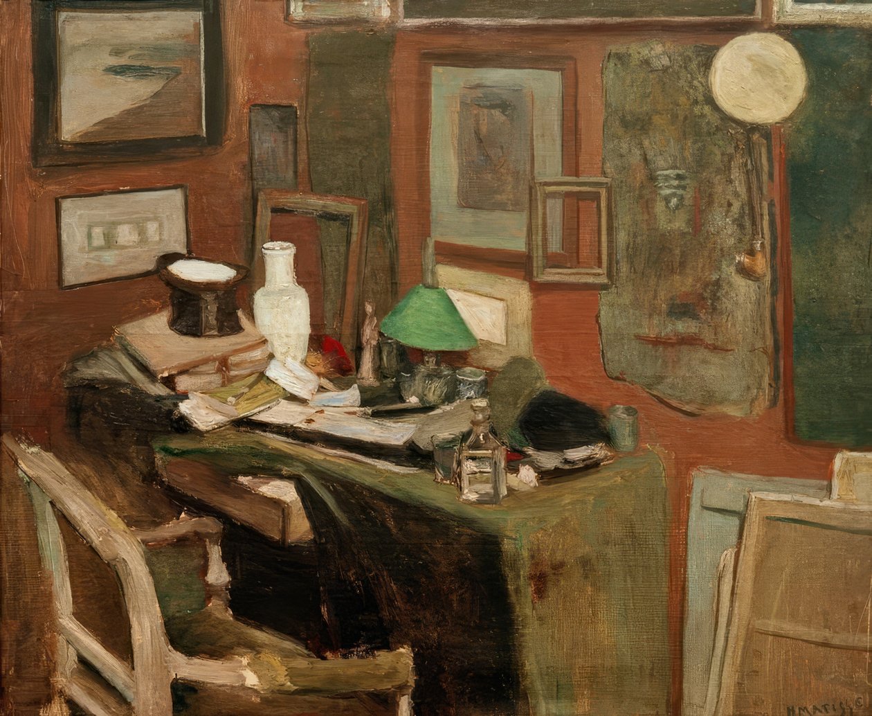 Interiør med høj hat af Henri Matisse