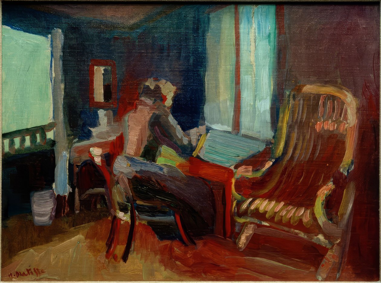 Schweizisk interiør (Jane Matisse) af Henri Matisse