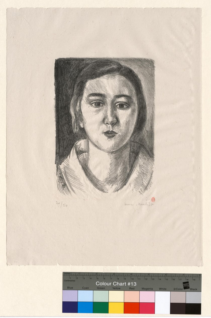Pige med organdi-krave af Henri Matisse