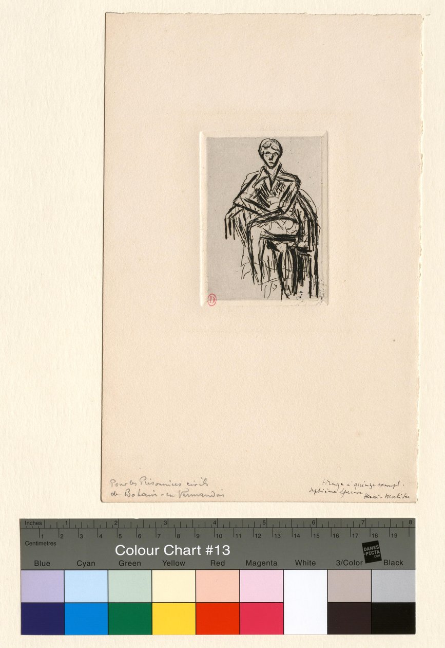 Josette Gris, figur i en lænestol af Henri Matisse