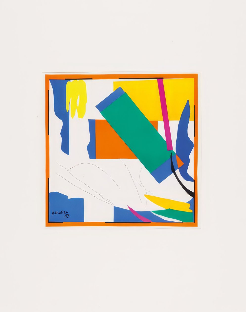 Konvolut af otte farvelitografier af Henri Matisse