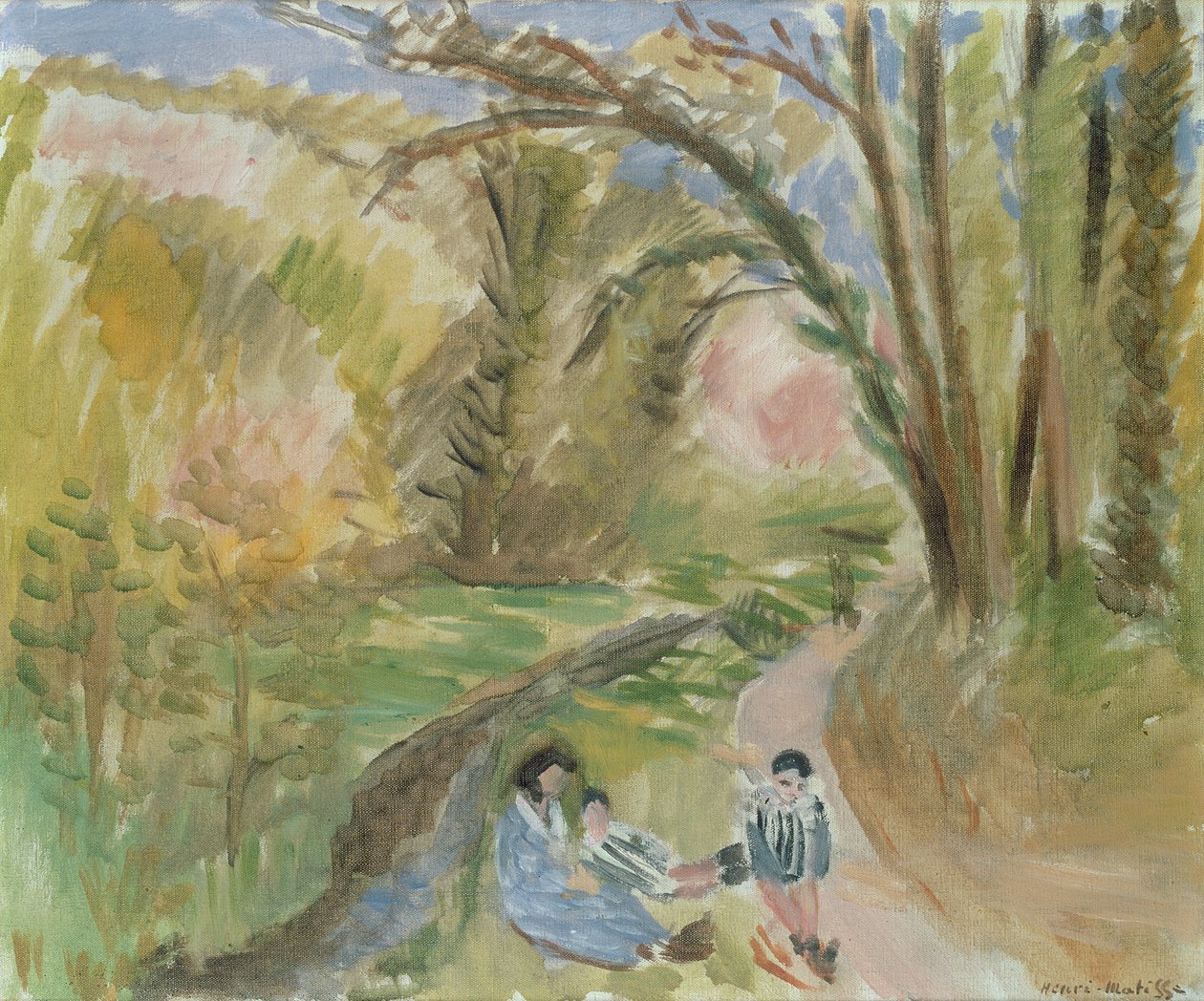 Landskab, Sydfrankrig (maleri) af Henri Matisse