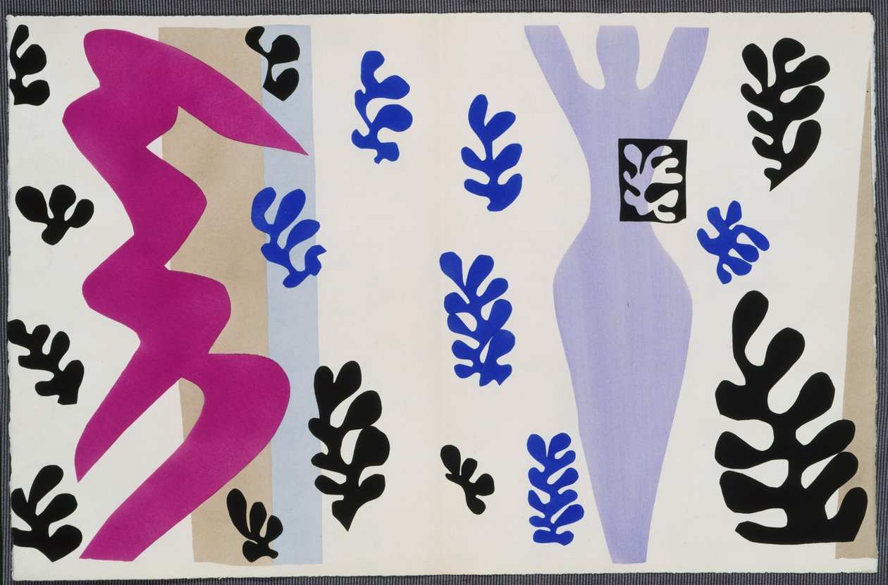 Knivkasteren. Fra «Jazz». Tavle XV. S. 106 af Henri Matisse