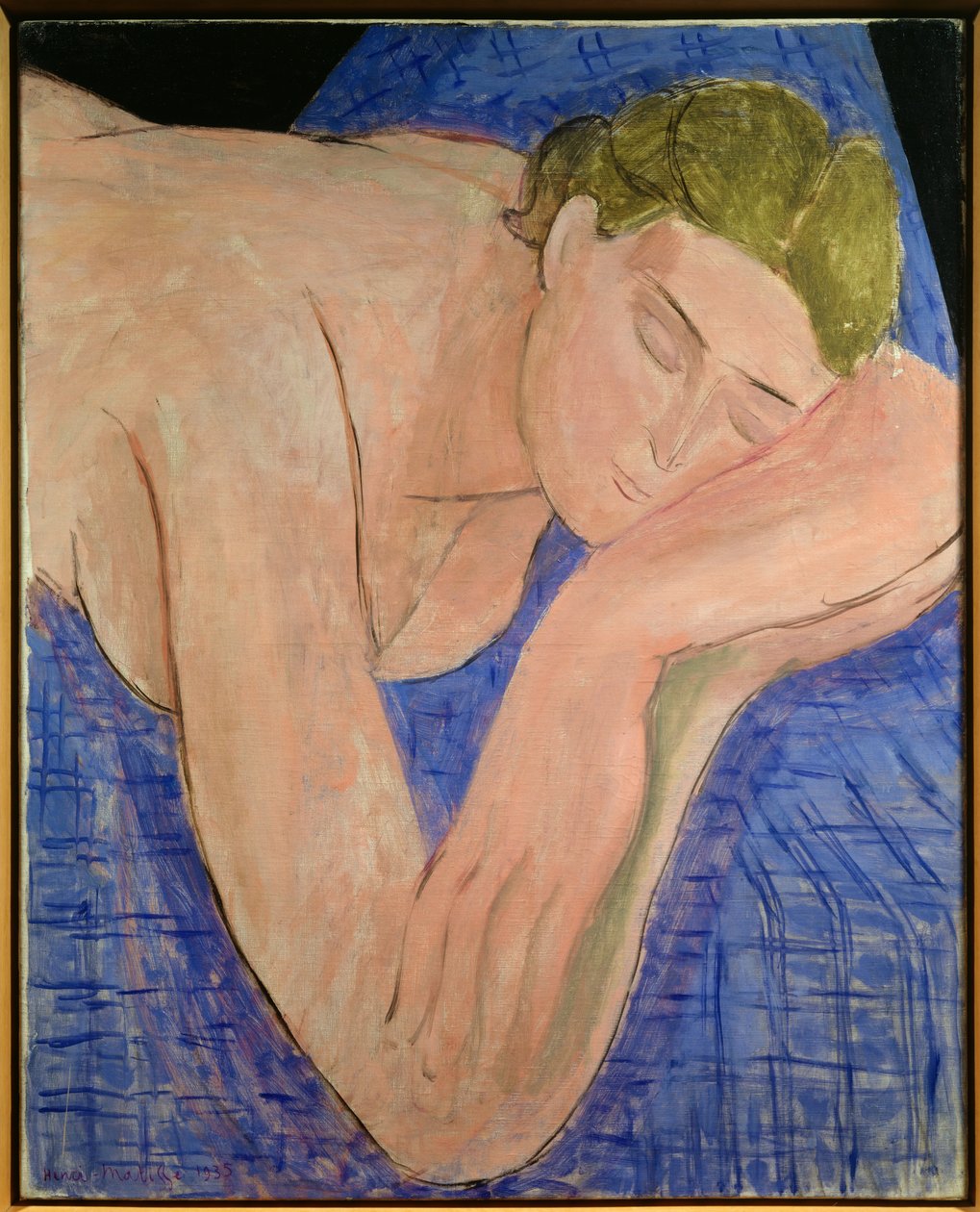 Le reve 1935 (olie på lærred) af Henri Matisse
