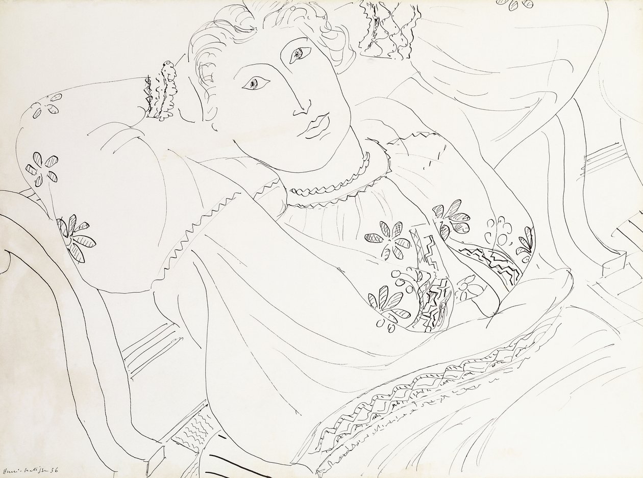 Lydia i rumænsk bluse af Henri Matisse