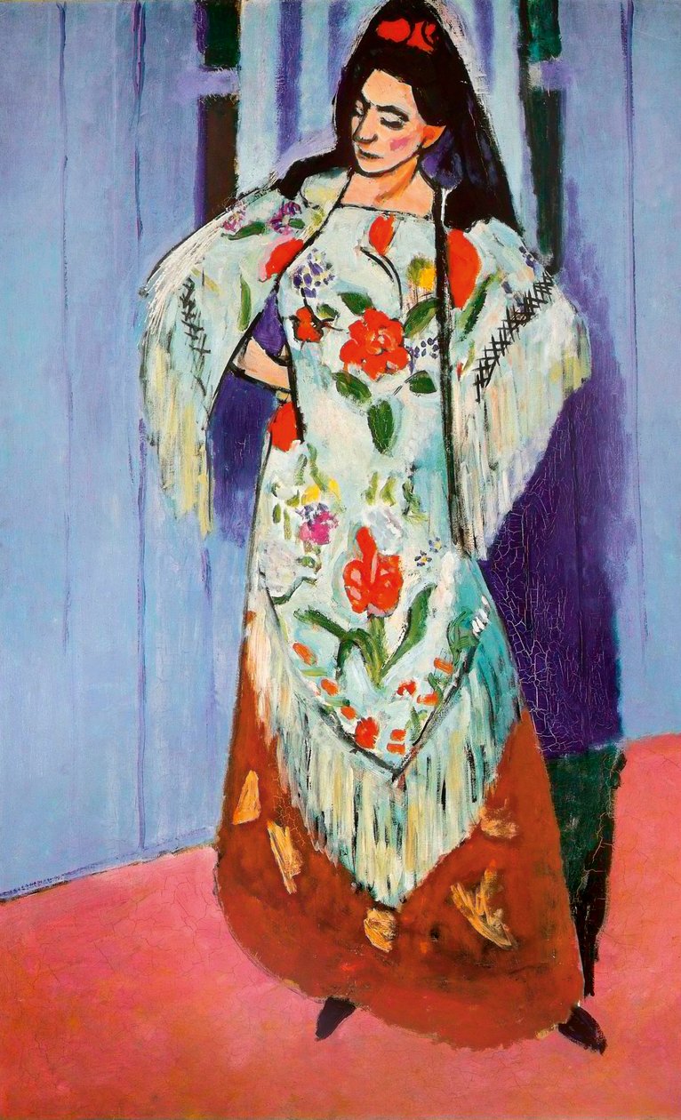 Madame Matisse med Manila-sjal af Henri Matisse