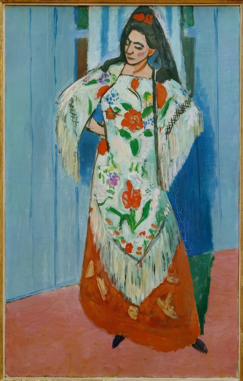 Madame Matisse med et Manila-sjal af Henri Matisse