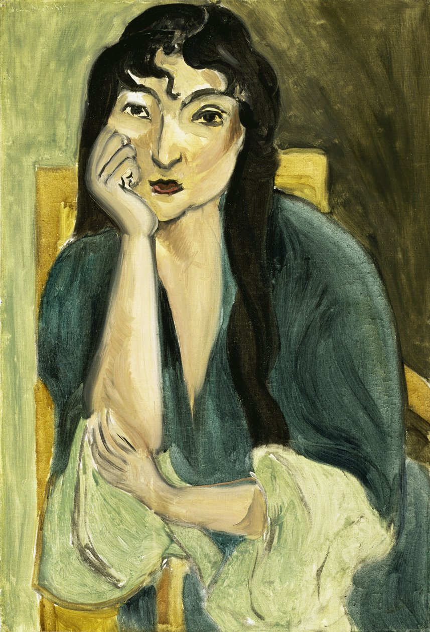 Meditation (Portræt af Lorette), ca. 1916 (olie på lærred) af Henri Matisse