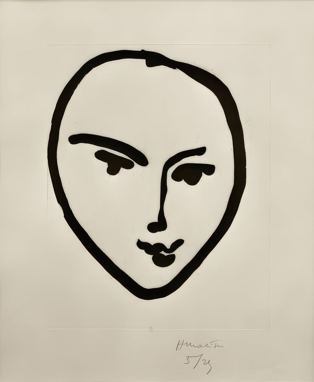 Nadia. Smilende maske af Henri Matisse