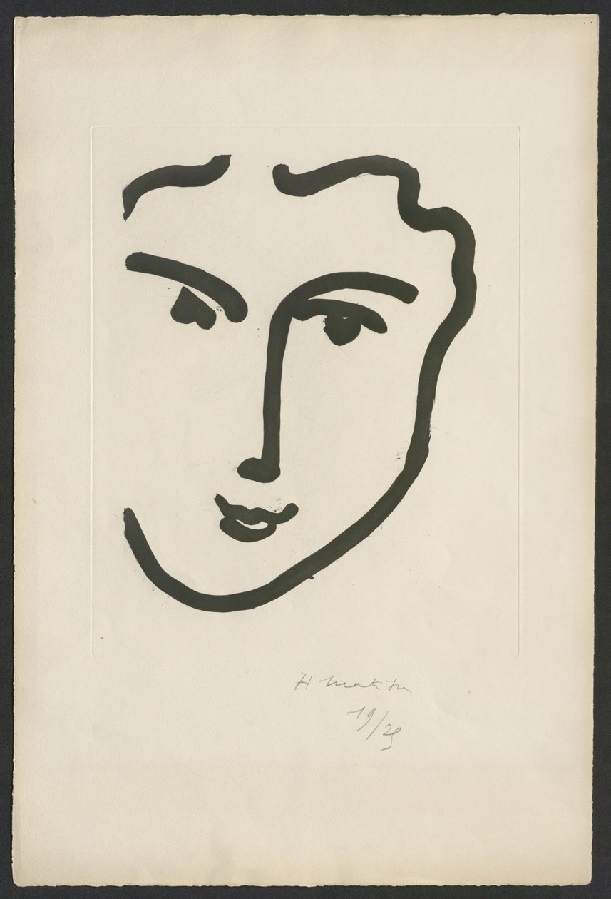 Nadia med det muntre smil af Henri Matisse