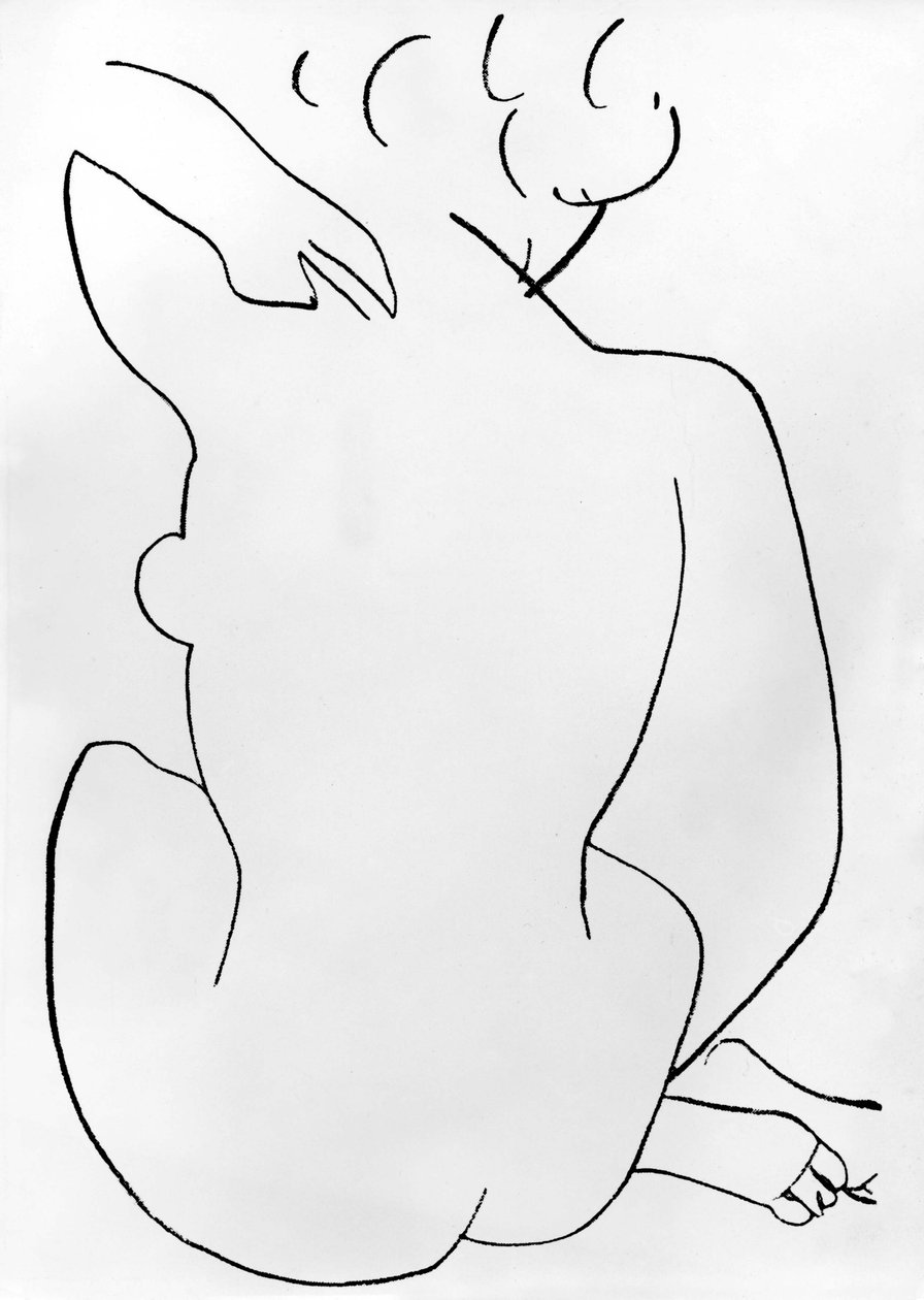 Nøgen kvinde på hug af Henri Matisse