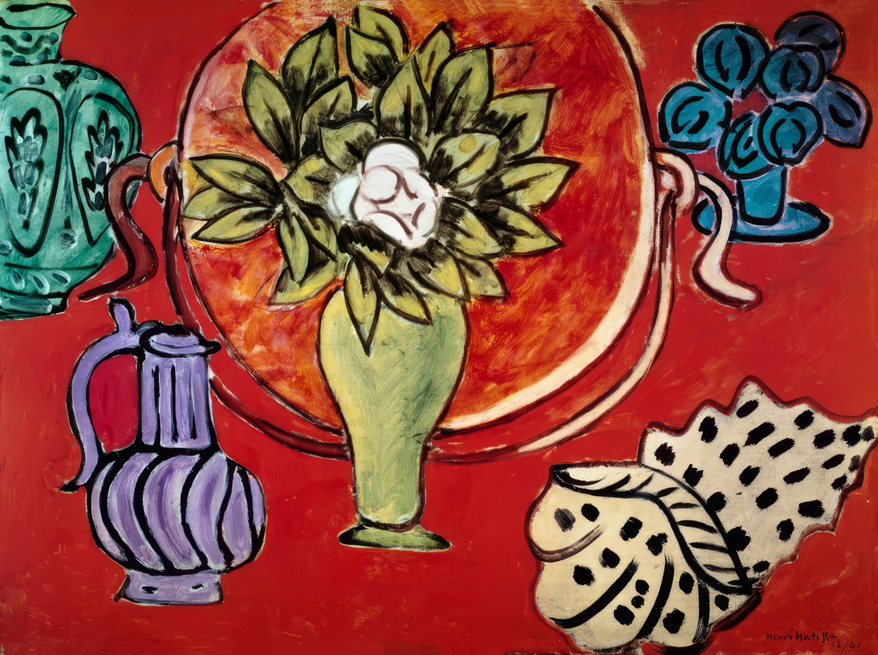 Stilleben med magnolia af Henri Matisse