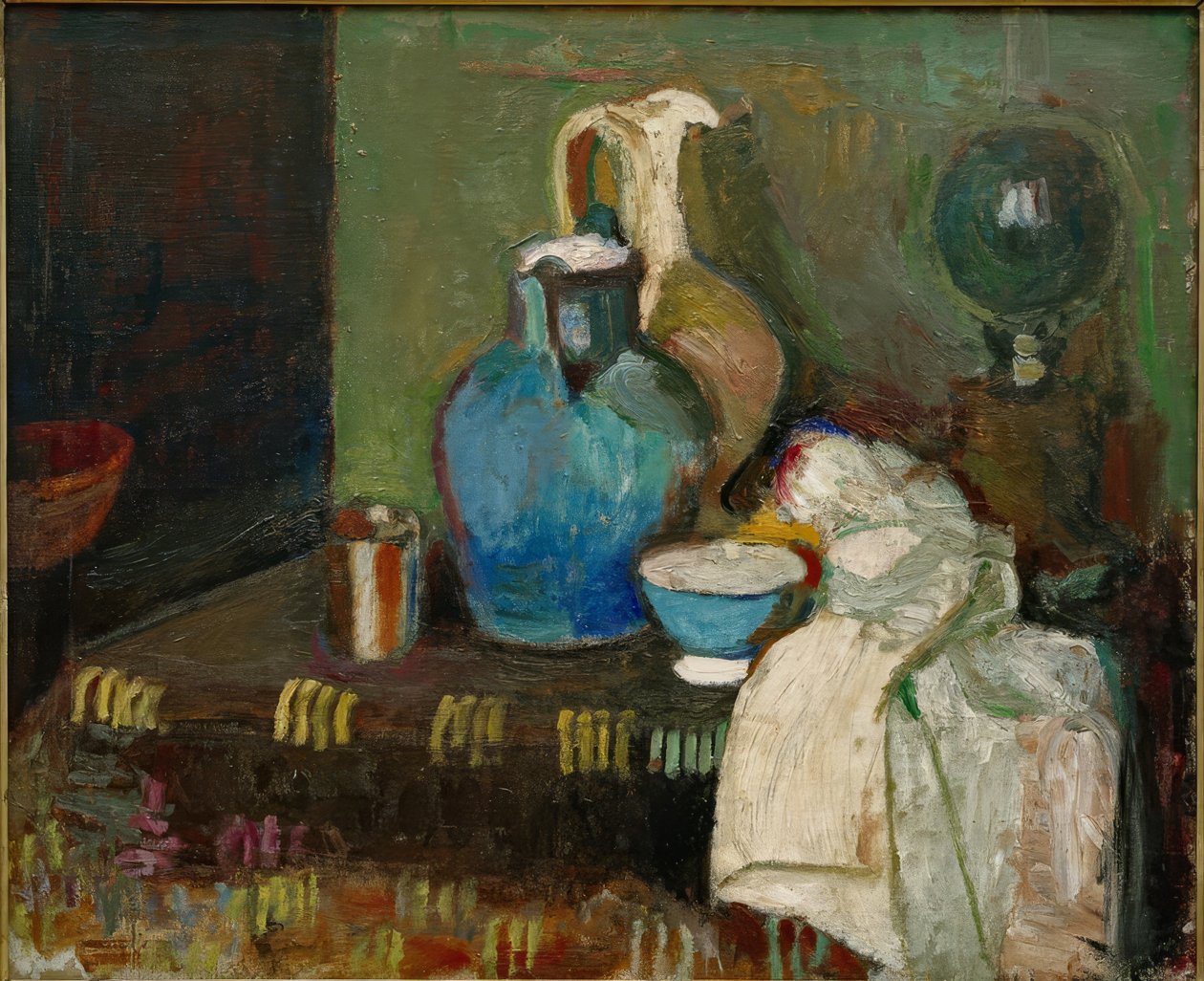 Stilleben med en blå kande af Henri Matisse