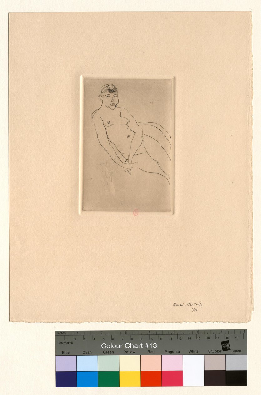 Halvt liggende nøgenfigur af Henri Matisse
