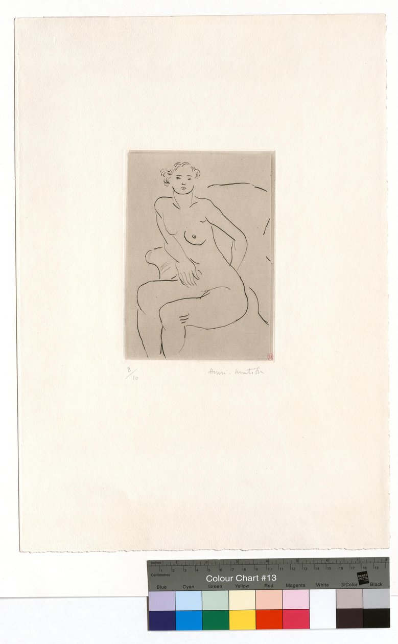 Nøgen i en lænestol, venstre hånd af Henri Matisse